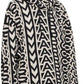 Black & Beige 'The Monogram Oversized Hoodie' Hoodie