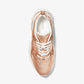 Nick Metallic Leather Trainer