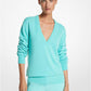 Cashmere Crushed-Sleeve Sweater