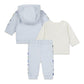 Pale Blue Trousers, Cardigan & T-Shirt Set