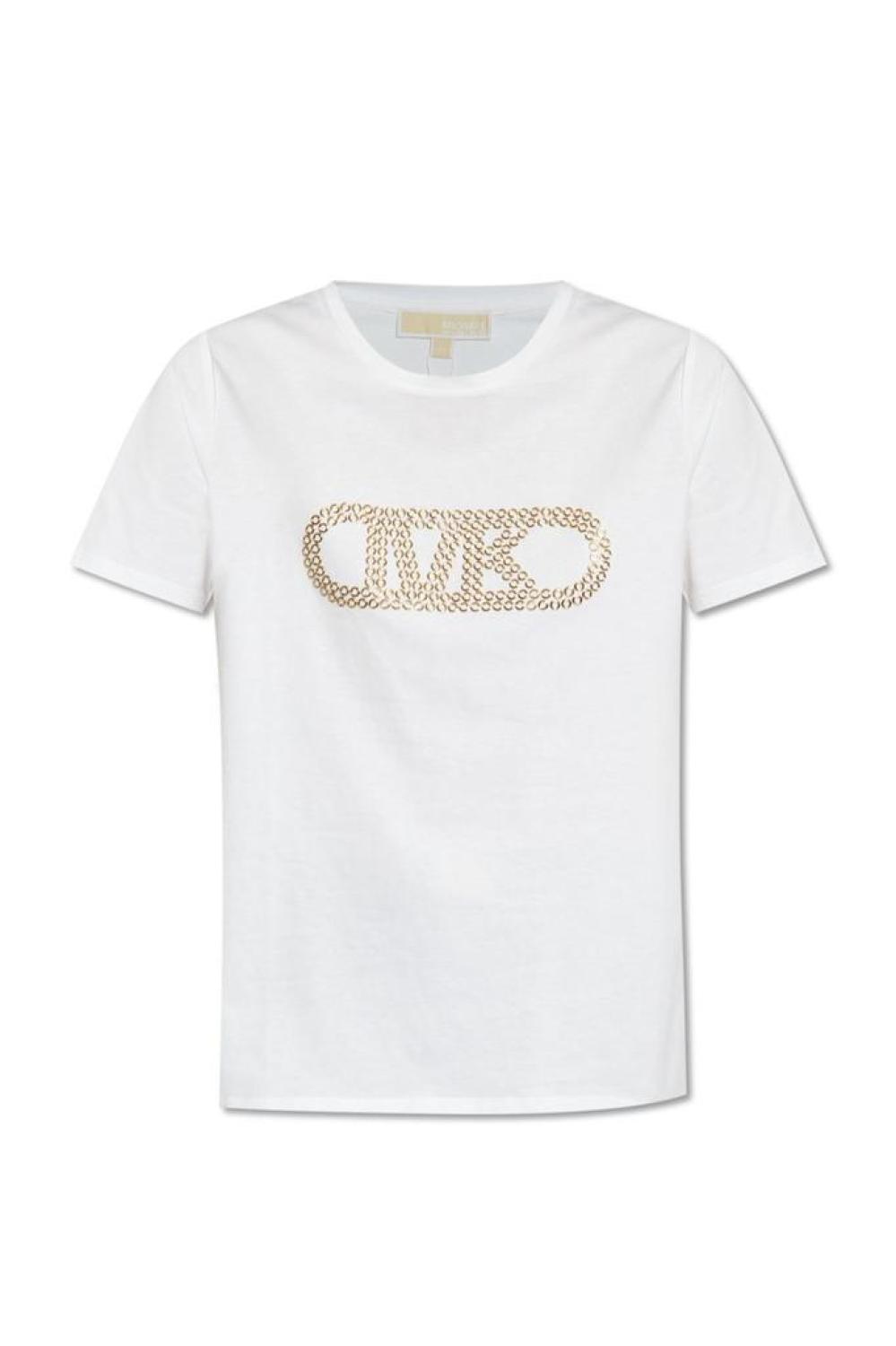 Michael Michael Kors Logo-Embellished Crewneck T-Shirt