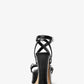 Paola Chain Embellished Leather Platform Sandal