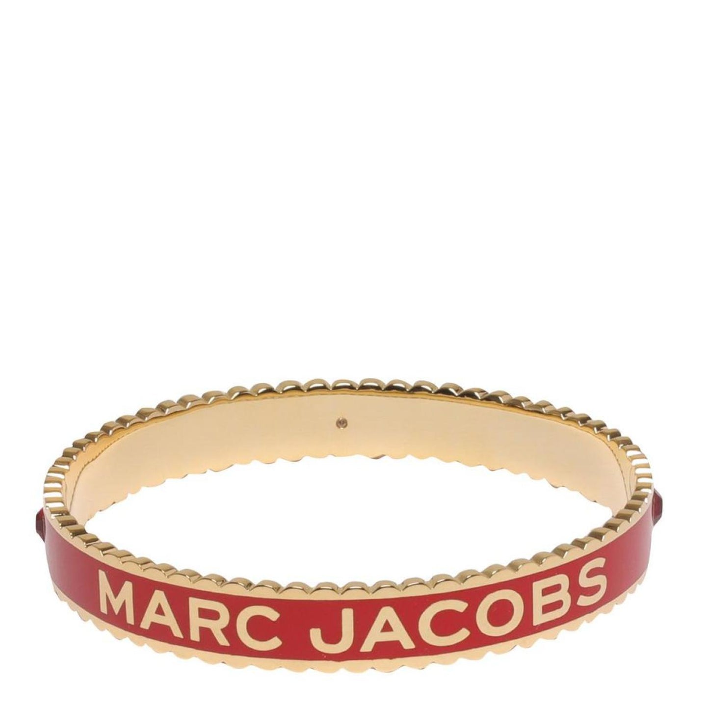 Marc Jacobs The Medallion Logo Detailed Bangle Bracelet