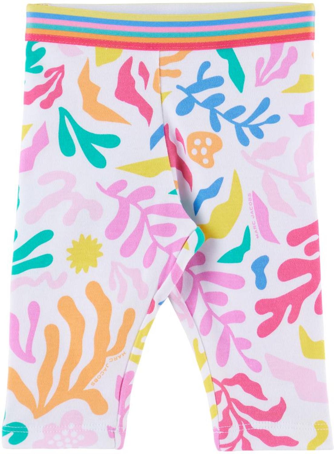 Baby Blue & White Dress & Leggings Set