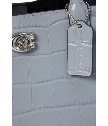 Embossed Croc Willow Tote 24
