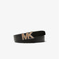 Logo Buckle Leather Belt