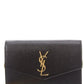 Saint Laurent Uptown Embossed Leather Wallet On Chain