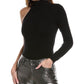 Michael Kors Collection One Sleeve Cashmere-Blend Bodysuit