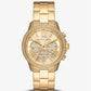 Oversized Bryn Pavé Gold-Tone Watch
