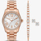 Lexington Pavé Rose Gold-Tone Watch and Jewelry Gift Set