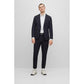 Slim-fit shirt in patterned performance-stretch fabric