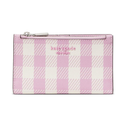 Morgan Gingham Field Printed Small Slim Bifold Wallet