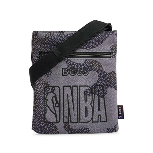 BOSS & NBA envelope bag in recycled fabric with collaborative branding