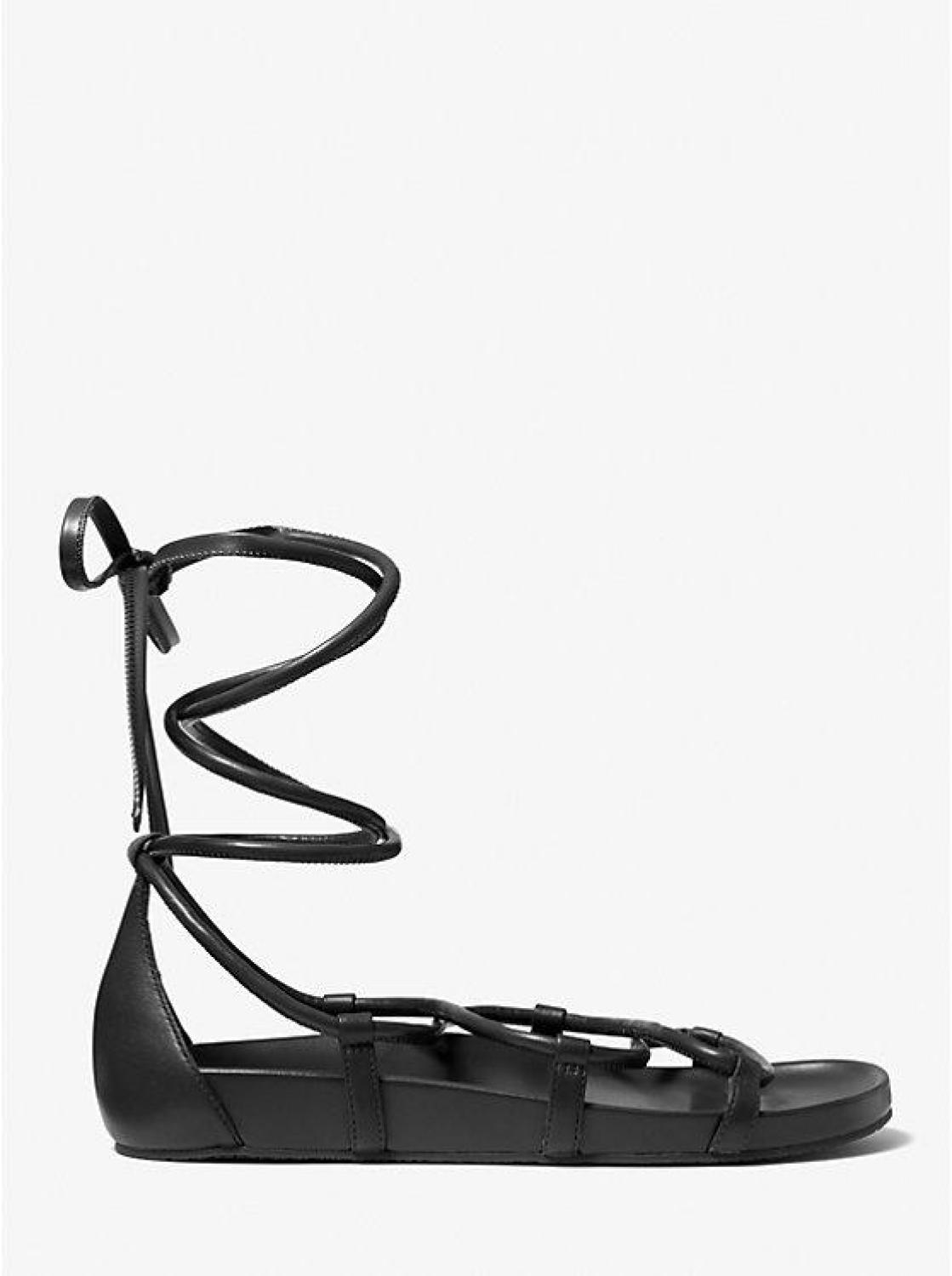 Vero Faux Leather Lace-Up Sandal