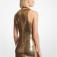Sequined Jersey Tank Dress