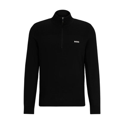 Men's Branded Zip-Neck Sweater