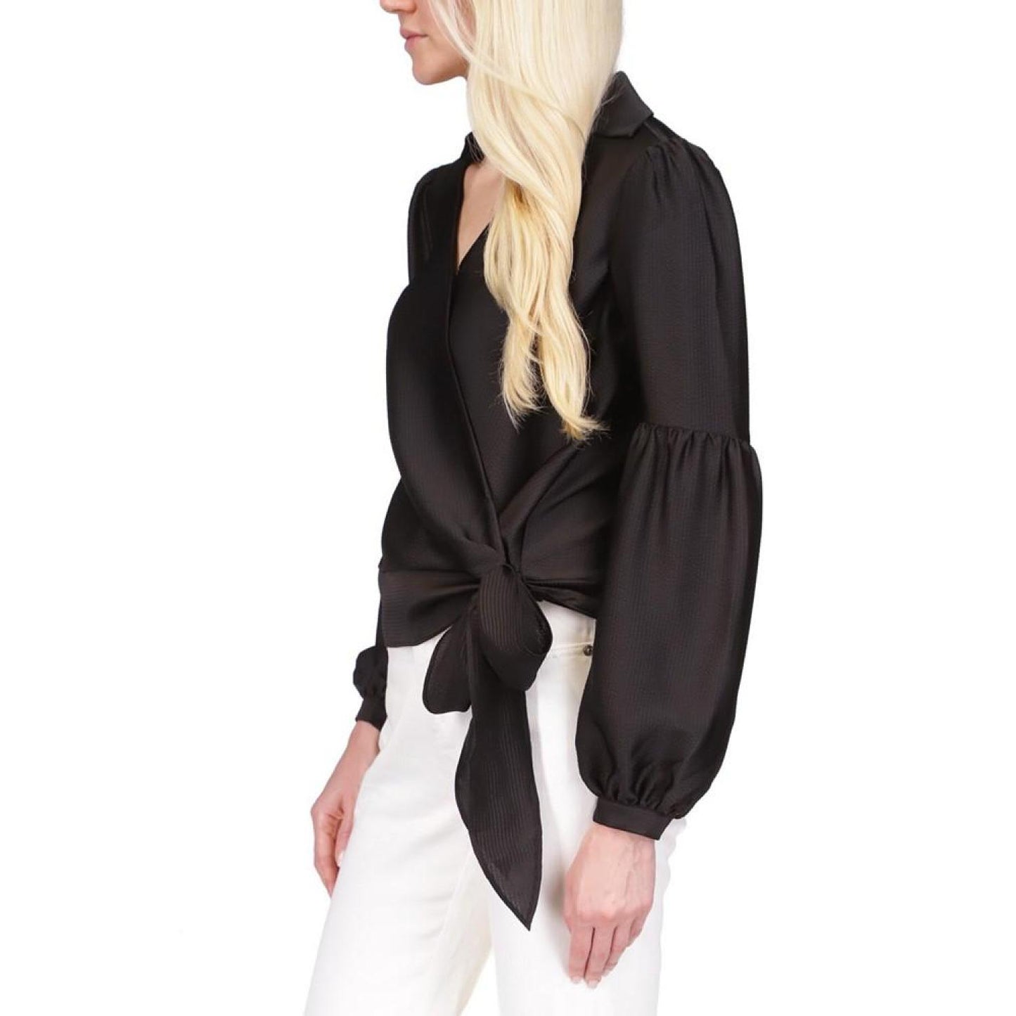 Satin Wrap Top