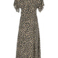 Michael Kors Leopard Printed Midi Dress