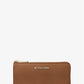Jet Set Travel Large Saffiano Leather Quarter-Zip Wallet