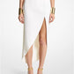 Wool Crepe Elliptical Skirt