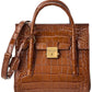 Michael Kors Collection Mini Croc-Embossed Leather Satchel