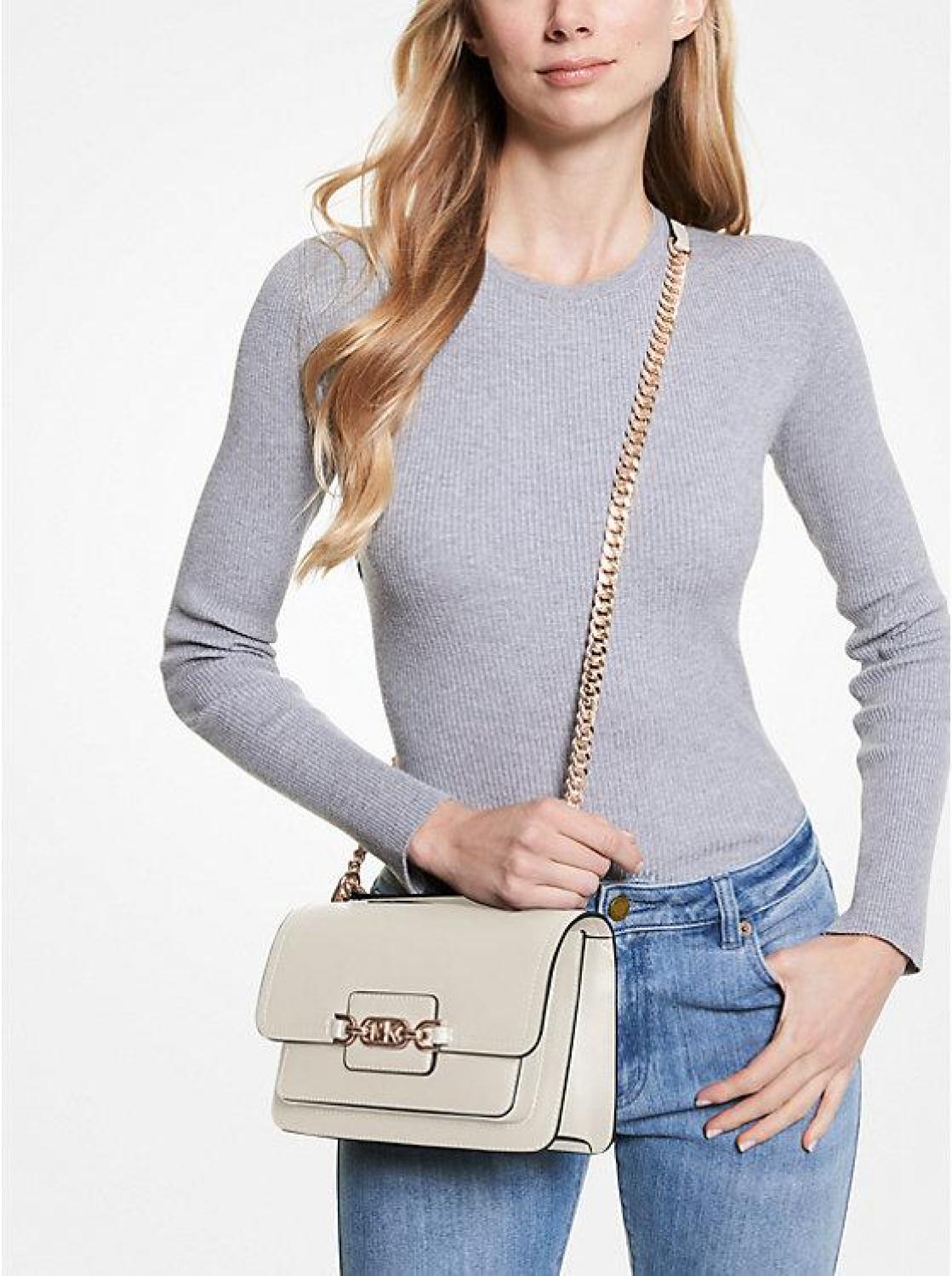 Heather Large Leather Shoulder Bag