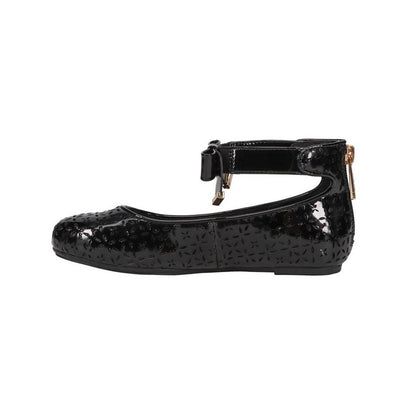 Little Girls Kenyah Garcia Signature Logo Charm Ballet Flats