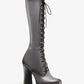 Deandra Burnished Calf Leather Platform Boot