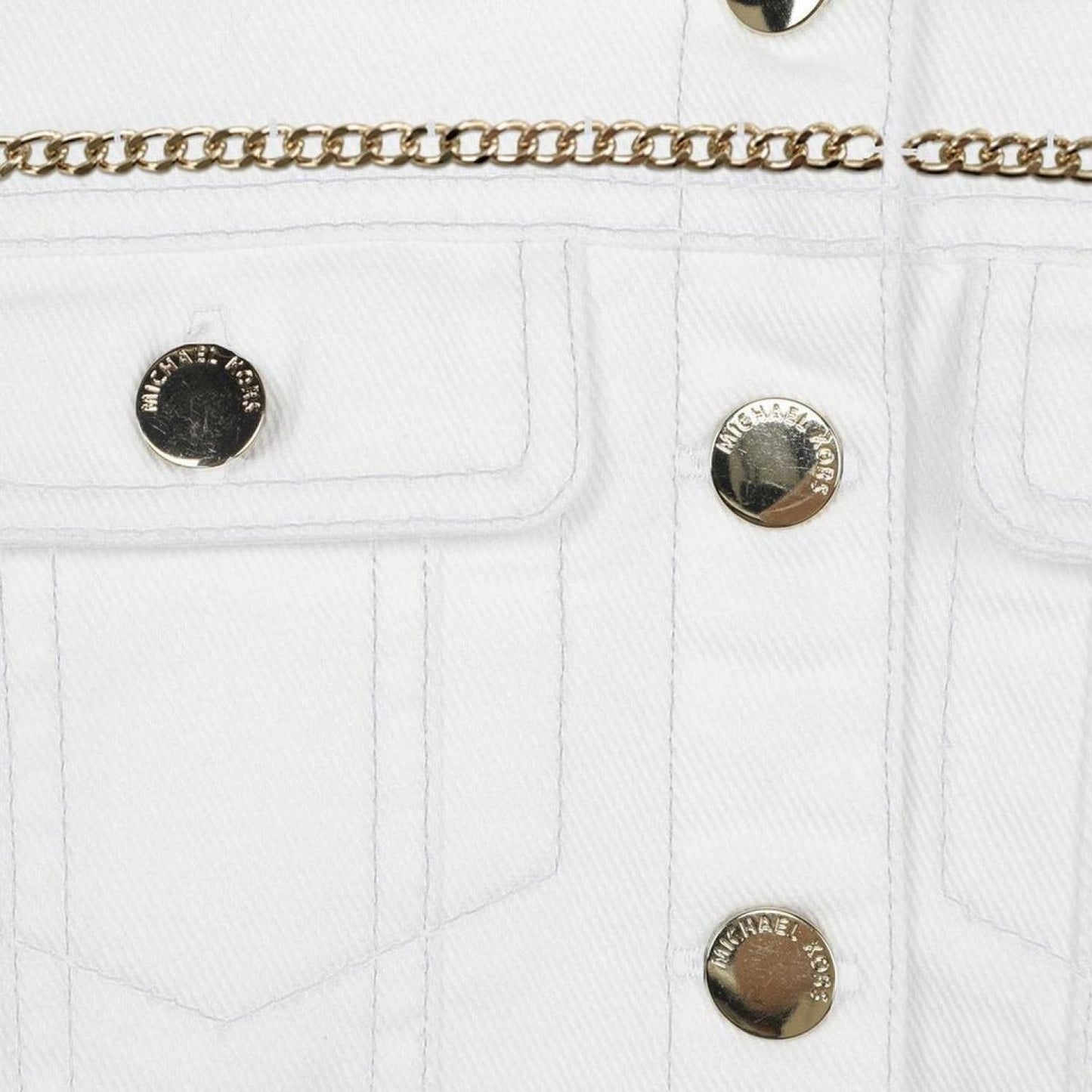 White Denim Logo Jacket