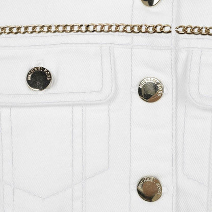 White Denim Logo Jacket