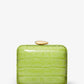 Tina Mini Crocodile Embossed Leather Minaudiere