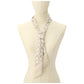 Women's Vintage-Like Signature Print Silk Skinny Scarf