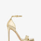 Jordyn Embellished Metallic Snake Embossed Leather Platform Sandal
