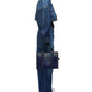 The Medium Denim Photo Print Leather Tote