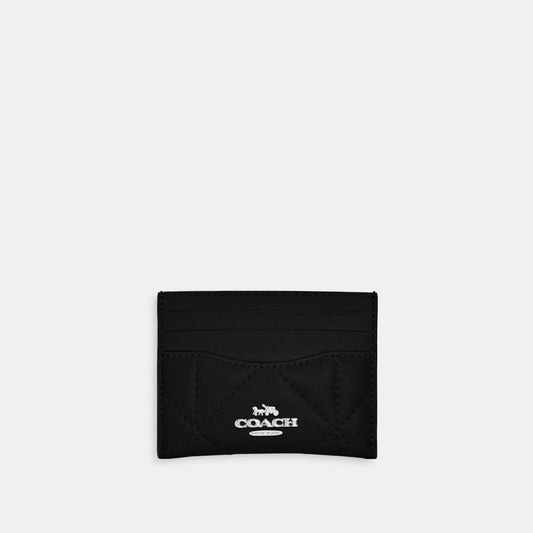 Coach Outlet Slim Id Card Case With Puffy Diamond Quilting