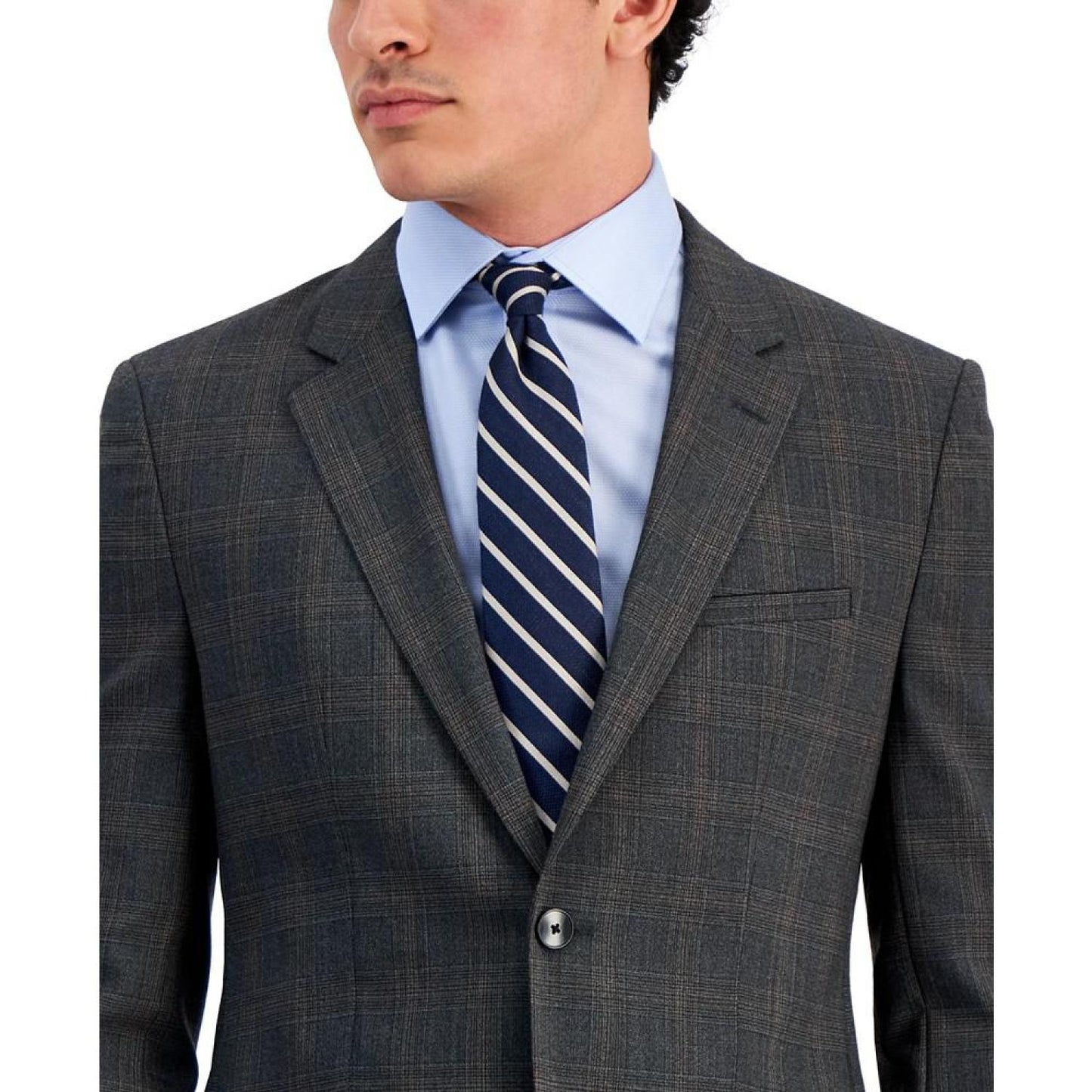 Men's Modern-Fit Wool Blend Suit Jacket