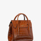 Campbell Mini Crocodile Embossed Leather Satchel