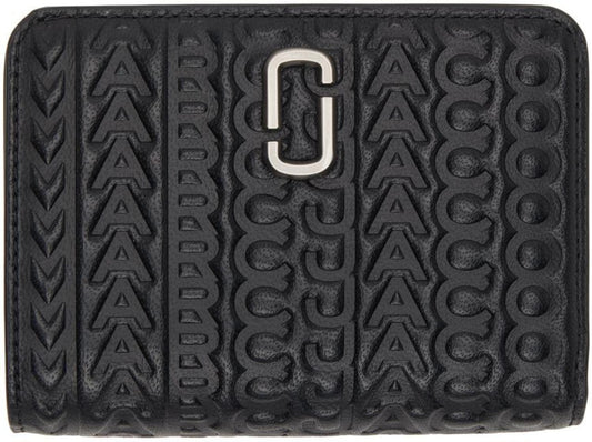 Black 'The J Marc Mini Compact' Wallet