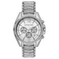 Women's Chronograph Whitney Stainless Steel Pavé Bracelet Watch 45mm
