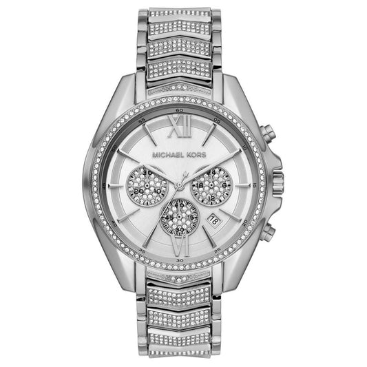 Women's Chronograph Whitney Stainless Steel Pavé Bracelet Watch 45mm