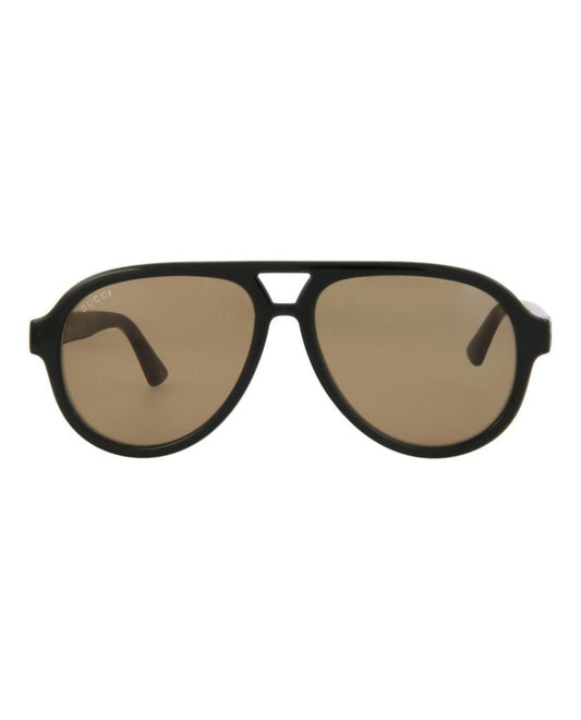 Aviator-Frame Injection Sunglasses