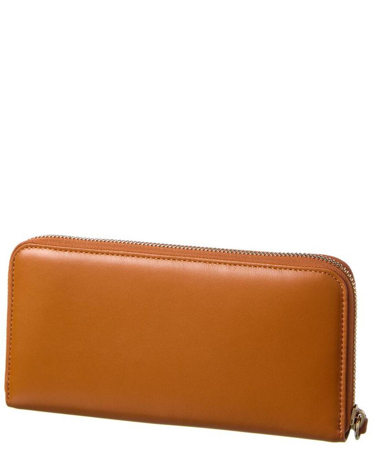 Chloé Sense Leather Zip Around Wallet
