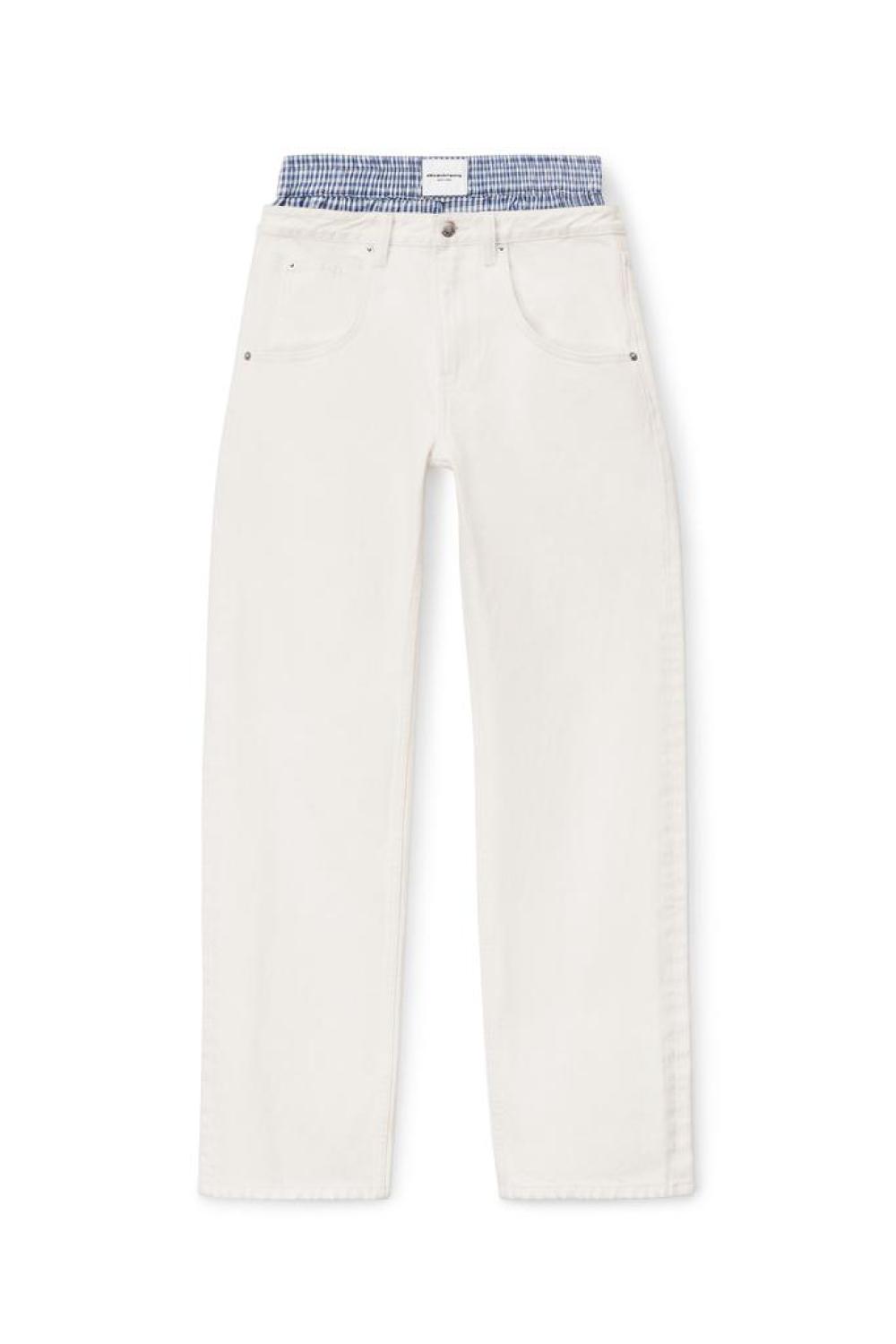 Layered Boxer Skater Jean In Denim