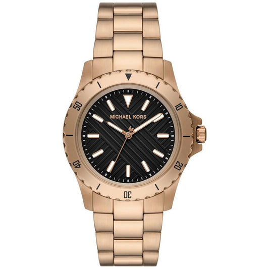 Men's Everest Three-Hand Beige Gold-Tone Stainless Steel Watch 40mm