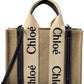 Chloé Woody Small Canvas & Leather Tote