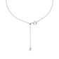 Gold-Tone or Silver-Tone Sterling Silver Station Necklace