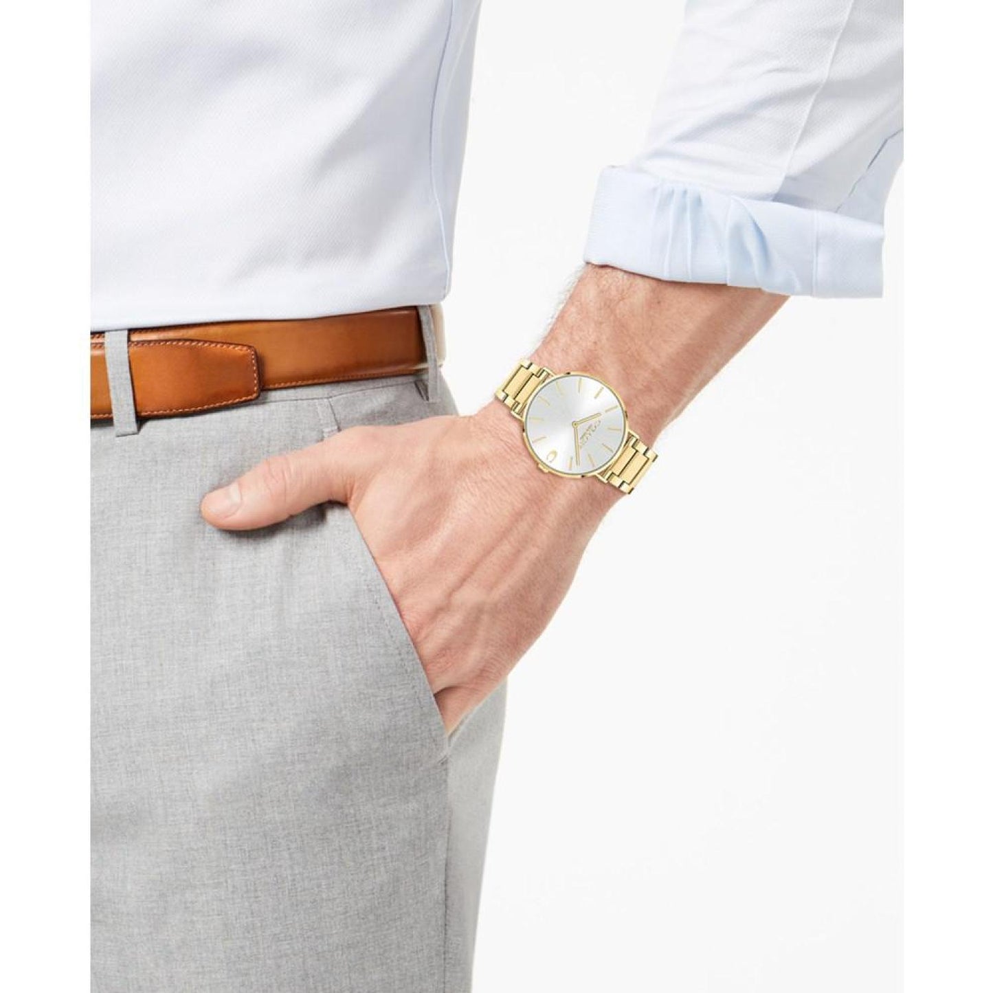Men's Charles Stainless Steel Bracelet Watch 41mm