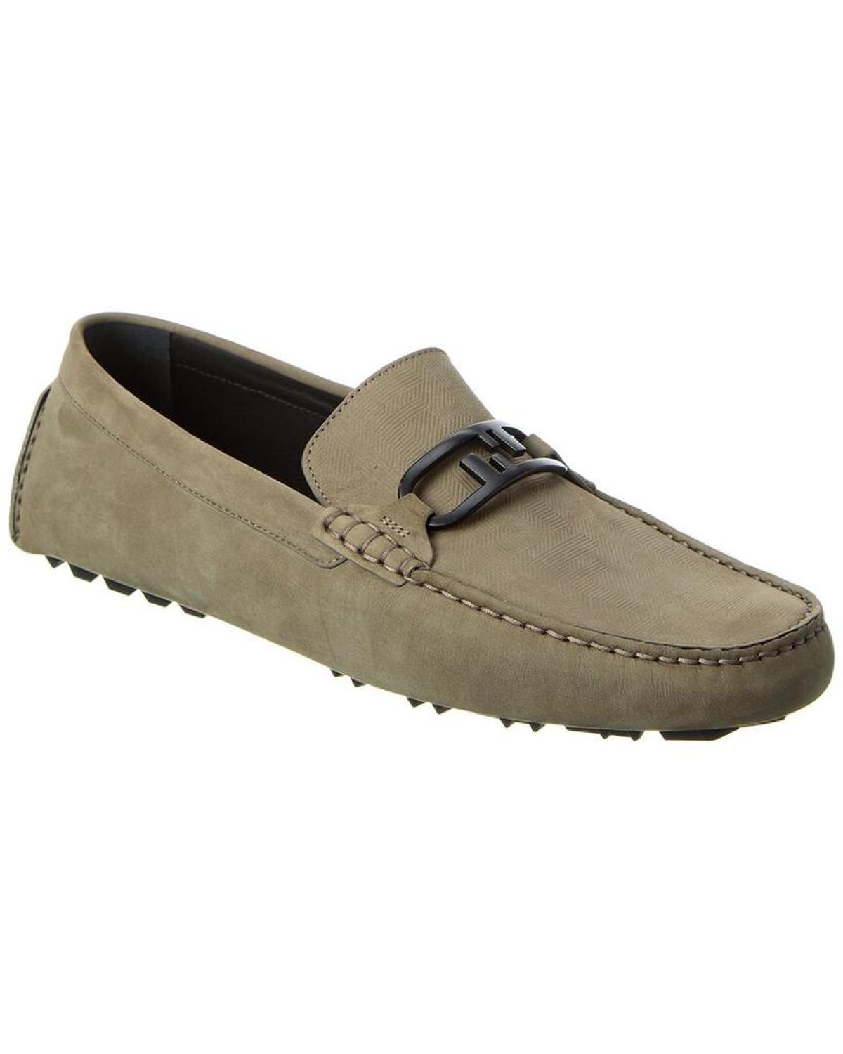 FENDI O'Lock Leather Loafer