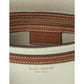 Katy Color-Blocked Textured Leather Medium Shoulder Bag