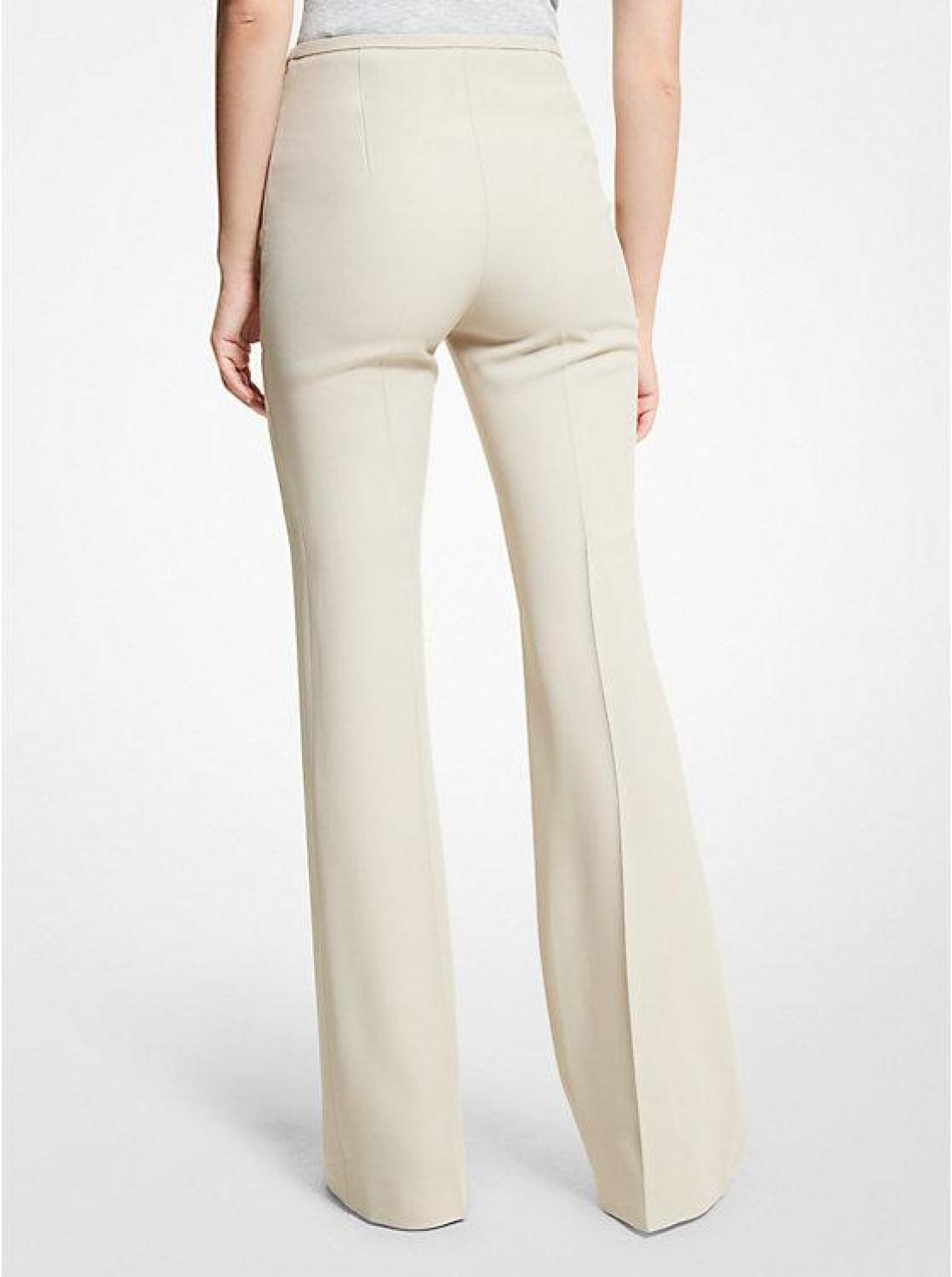 Brooke Double Crepe Sablé Flared Pants